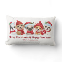 Weihnachts-Puppen werfen Kissen