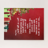 Weihnachts-Puzzle das erste Geschenk gegeben Puzzle (Horizontal)