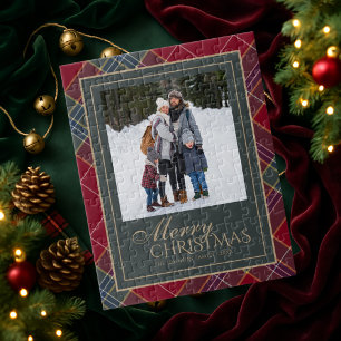 Weihnachts-Puzzle Familienfoto-Geschenk Puzzle