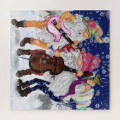 Weihnachts-Puzzle-Geschenk Happy Gnomes Music Band Puzzle (Horizontal)