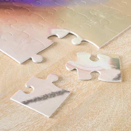 Weihnachts-Puzzle-Geschenk mit Happy Rentier Puzzle (Seite)