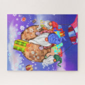 Weihnachts-Puzzle Geschenke mit Luftballon Puzzle (Horizontal)
