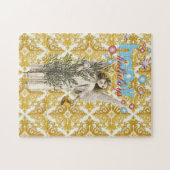 Weihnachts-Puzzle Happy Holidays Engel Puzzle (Horizontal)