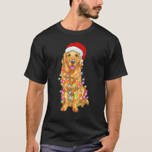 Weihnachts-Pyjama Golden Retriever Baum Xmas Hund  T-Shirt