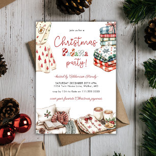 Weihnachts-Pyjama-Party Feiertage Familie Freunde  Einladung
