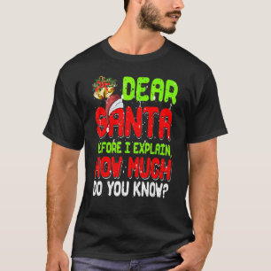 Weihnachts-Pyjama-Santa-Claus-Lieber-Santa-ich-kan T-Shirt