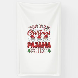 Weihnachts-Pyjama-Shirt Gnom Feiertagsdesign Banner