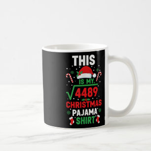 Weihnachts-Pyjama-Shirt Lustig 67 Sechs Sieben Qua Kaffeetasse