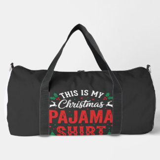 Weihnachts-Pyjama-Shirt Lustiger Urlaub Duffle Bag
