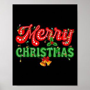 Weihnachts-Pyjamas Familie passende Weihnachtsbaum Poster