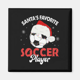 Weihnachts-Pyjamas Lieblingsfußballspieler des Wei Magnet