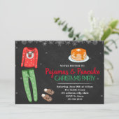 Weihnachts-Pyjamas-Party Einladung (Stehend Vorderseite)