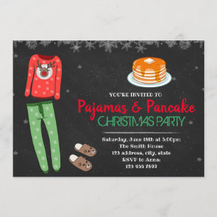 Weihnachts-Pyjamas-Party Einladung