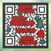Weihnachts-QR-Code-Geschenk Fensteraufkleber (Blatt 3)