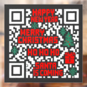 Weihnachts-QR-Code-Geschenk Fensteraufkleber (Blatt 2)
