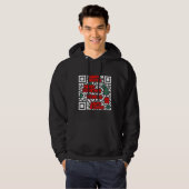 Weihnachts-QR-Code-Geschenk Hoodie (Vorne ganz)