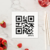 Weihnachts-QR-Code Serviette (Beispiel)