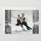Weihnachts-QR-Foto Winter Save the Date-Karte Save The Date (Rückseite)