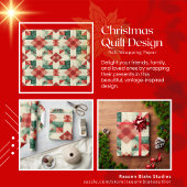 Weihnachts-Quilt-Design-Umschlagpapier Geschenkpapier