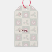 Weihnachts-Quilt-Geschenk-Tag Geschenkanhänger (Rückseite)