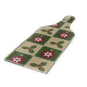 Weihnachts-Quilt-Glas-Schneidebrett Schneidebrett (Ecke)