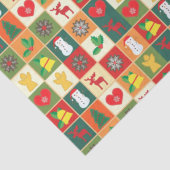 Weihnachts Quilt Muster Seidenpapier (Detail)