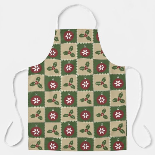 Weihnachts-Quilt-Schürze Schürze (Vorderseite)