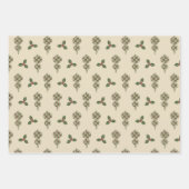 Weihnachts-Quilt-Wrapping Paper-Set Geschenkpapier Set (Vorderseite 2)
