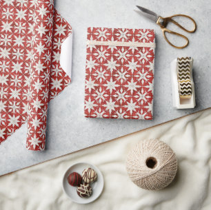 Weihnachts-Quiltmuster kühl Stift Design Geschenkpapier