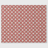 Weihnachts-Quiltmuster kühl Stift Design Geschenkpapier (Flach)
