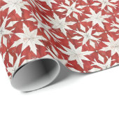 Weihnachts-Quiltmuster kühl Stift Design Geschenkpapier (Rolleneckpunkt)