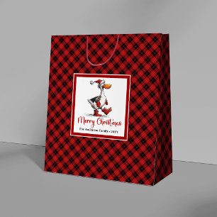 Weihnachts-Quirky-Silvester-Gans-Humor-Geschenktüt Große Geschenktüte