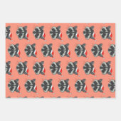 Weihnachts-Raccoon  Geschenkpapier Set (Vorderseite 3)