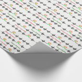 Weihnachts-Radio-Transmitter-Frequenz-Geschenkpapi Geschenkpapier (Ecke)