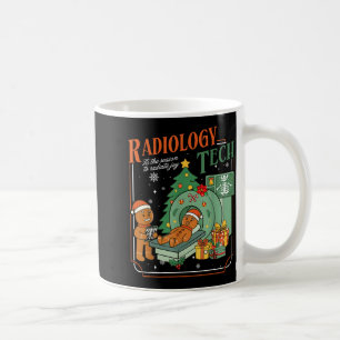 Weihnachts-Radiologie-Techniker Lustiger Gingerbre Kaffeetasse