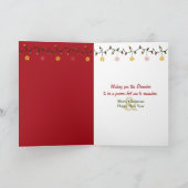 Weihnachts-Ragdoll-Katze In einer Weihnachtsmannmü Karte (Innenseite)