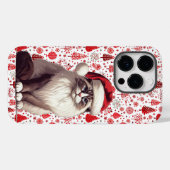 Weihnachts-Ragdoll-Katze, Weihnachts-Weihnachtsman Case-Mate iPhone Hülle (Rückseite (Horizontal))
