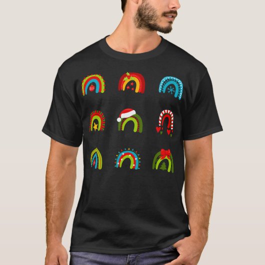 Weihnachts-Rainbow-Set T-Shirt (Vorderseite)