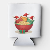 Weihnachts Ramen Cat Santa Anime Meow Kitty Meow C Dosenkühler (Vorderseite)
