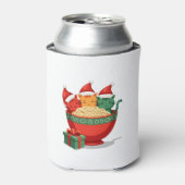 Weihnachts Ramen Cat Santa Anime Meow Kitty Meow C Dosenkühler (Kanne Vorderseite)