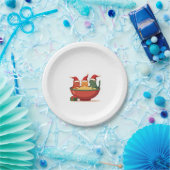 Weihnachts Ramen Cat Santa Anime Meow Kitty Meow C Pappteller (Party)