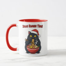 Weihnachts-Ramen-Katze – Xmas Ramen Zeit