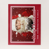 Weihnachts-Rätsel: Ihr FOTO individuelle Name Puzzle (Vertikal)