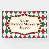 Weihnachts-Raute Banner (Horizontal)