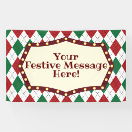 Weihnachts-Raute Banner