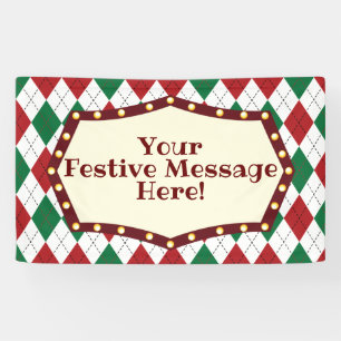 Weihnachts-Raute Banner