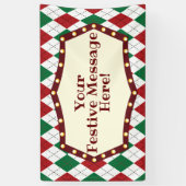Weihnachts-Raute Banner (Vertikal)