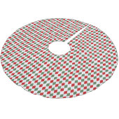 Weihnachts-Raute-Baumrock Polyester Weihnachtsbaumdecke (Schrägansicht)