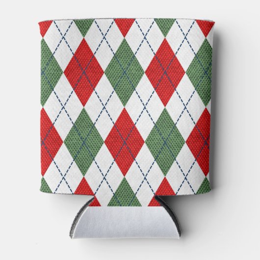 Weihnachts-Raute Dosenkühler (Vorderseite)