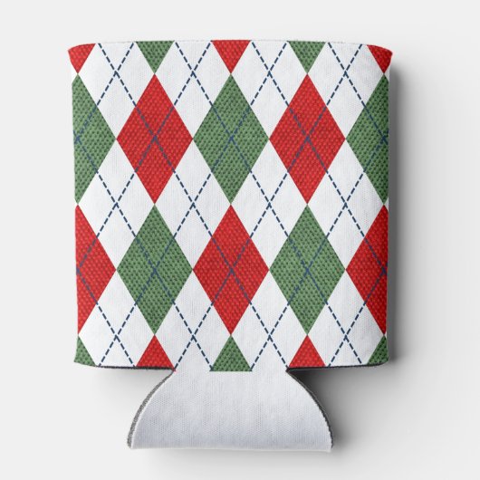 Weihnachts-Raute Dosenkühler (Rückseite)